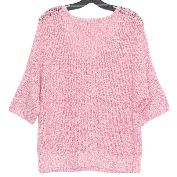 Chicos Sweater Pullover Cozy Boho Minimalist Casual Valentines Pink 0 Small 4 - Picture 2 of 6